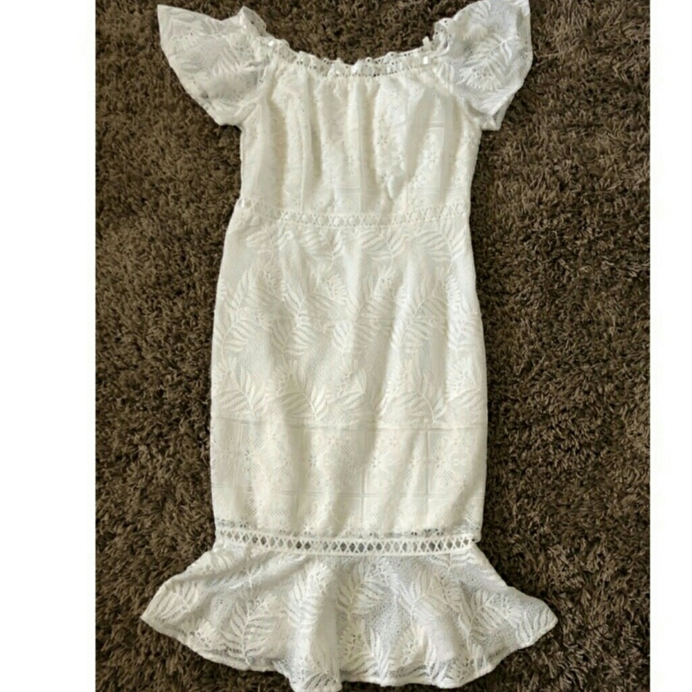 White Off Shoulder Dress